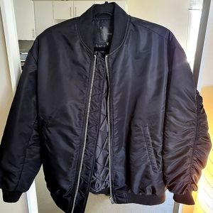 Dynamite Oversized Bomber in Women's XS